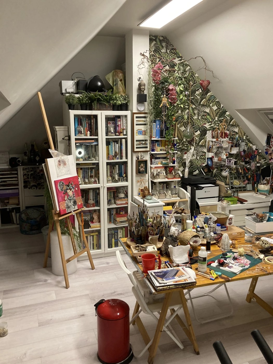 Inside Alexandra de Kempf’s art studio